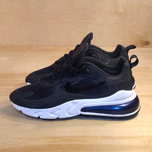 Nike Air Max 270 React Black White Women's Athletic Shoes CJ0619-002 - Picture 5 of 10